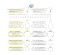 Multiple Shapes, 480 Divisions, Earring Backs, Iron Craft Factors, Including Teardrop Round Jewellery Divisions, Earring Backs, Jewellery Accessories, one size, As described