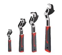 Multiple Size Auto Locking Spanner Set 6in / 8in / 10in / 12Inch Pipe Clamp Wrench for Pipe Fitting and Maintenance Tool Commercial Spanner Set