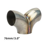Multiple Size Automotive Y Pattern Exhaust Connector Stainless Construction Reduced Backpressure Enhances Power Output High Y Pipe Connector For Performances Cars