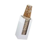 Multiple Size Cup Dispenser Acrylic Storage Holder Compact Design Access for Water Coolers Spaces Acrylic Cup Organizers