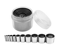 Multiple Size Stainless Steel Hollow Cutter Collection for Clay Modeling and Cookie Decorating Projects Metal Clay Cutter