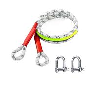 Multiple Sizes Car Outdoor Off-road Trailer Tow Rope Emergency Rescue Thicker Nylon Colour Changing Pulling Strong Resilience(3t5m)