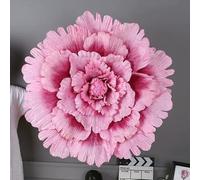 Multiple Sizes Wedding Flower Large Silk Artificial Flower Peony Head Giant Flowers For Diy Flower Background Wall Decoration-Rose Red-80cm