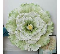 Multiple Sizes Wedding Flower Large Silk Artificial Flower Peony Head Giant Flowers For Diy Flower Background Wall Decoration-green-80cm