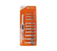 Multiple Specification 11Piece Tap and Die Set, for Clearly and Ease of Use in Various Applications Threading Tool Tap and Die Set