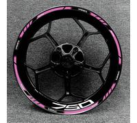 Multiple styles Full Set Multicolor For Kawasaki Z750 Motorcycle Wheel Hub Modified Decal Rim Waterproof Reflective Sticker(Style 11)