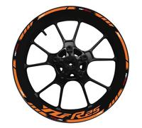 Multiple styles Motorcycle Rim SET 17 Inch Wheel Hub Decal Trim Sticker Reflective And Waterproof For Yamaha YZF R25 2022 2023(Style 28)