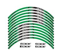 Multiple styles Motorcycle Stickers Reflective Wheel 12 X Thick Edge Outer Rim Sticker For Kawasaki Z900 Z 900(Type C)