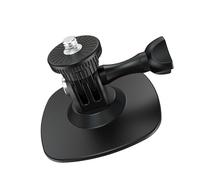 Multiple Surfaces Adhesive Camera Mount for Action Cameras Secure Attachment on Flat Slightly Curved Areas Adjustable 180 Degree Rotations Aluminum Construction