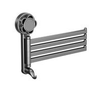 Multiple Towel Rack for Bathroom | Wall Mounted No-Drill Shower Holder | Multi Towel Rack | for Shower Restroom Toilet Apartment Dorm RV Door Washcloth Clothes Socks