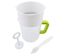 Multiple Usage Food Strainer, Nut Milk Bag Replacement, Yogurt Strainer, Food Grade Polycarbonate And Stainless Steel Mesh BPA-Free, Nut Milk/Soy Milk/Juice/Tea Filter