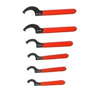Multiple Use 6Pcs Adjustable Hook Spanner Wrench Suitable for Plumbing Electrical and Automotive Motorcycle Applications High Carbon Steel Tool
