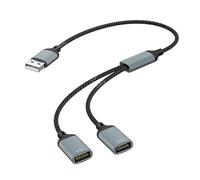 Multiple Use USB C To Double USB A Adapter Hubs Connects Keyboards Mice Storage Efficient Power And Data Synchronization
