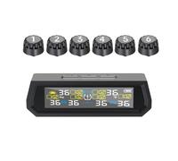 Multiple Vehicle Compatible TPMS Solar Charging Live Data Visualization for Pickup Trucks Trailers Temperature Alerts Alerts for Commercial Trucks & Adventure Trailers