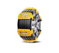 Multiple Vehicle Winter Tire Fetters 6PCS Set Accommodates 165 275mm Rubber Not Slip Pattern 30℃ Durability Fast Installation Alloy Snow Fetters for Automobiles