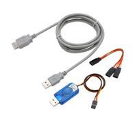 MULTIPLEX USB PC-Kabel RX+S + Telemetry (Uni) USB Cable A Multi-Coloured USB Cables (USB A, 2.0, Multi-Colour)