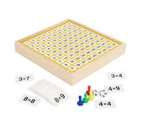Multiplication Board Kids, Hundred Math Toys Magnetic Boards Games, 8.98 In Wooden Educational Tool, Learning Supplies for Homeschool, Preschool Mathematic Activity Set for Ages 3+ Yeas Old
