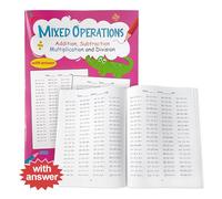 Multiplication Division Math Practice Workbook for Kids Exercises Exercise Book Arithmetics Practice Book Workbook Multiplication Division