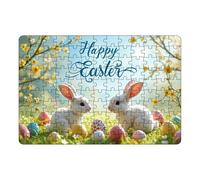 Multiplication Easter Bunny Easter Puzzle Set Bunny Puzzles Educational Puzzles For Kids Perfect For Family Game Night Tangible (Sky Blue, 21x30cm)