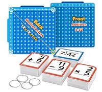 Multiplication Pop Fidget Toy Maths Chart with 332 PCS Math Flash Card,Times Tables Pop 12x12 12+12 Math Fidget Toy Calculation Board Multiplication Board,Addition,Subtraction&Division Educational Toy