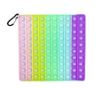 Multiplication Pop It Number Table Game Fidget Math Toy for Teachers Student, Stress Relieving Learning Game Toy to Create Kinds of Math Manipulative, Math Pop It 12x12,A