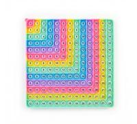 Multiplication Table 12 x 12 & Addition Silicone Stress Relief Fidget Board Educational for Learning Mathematics Washable Sensory Logic Game for Adults Colourful
