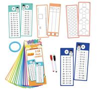 Multiplication Table Flash Cards, Flash Cards For, Double-Sided, 2 Dry Erase Toy For Teaching 1st To 3rd Grades