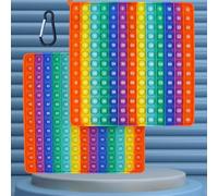 Multiplication table front multiplication 12x12 back addition 12+12 push bubble to make a popping sound rainbow stress relief toy suitable for relieving anxiety puzzle