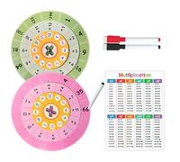 Multiplication Training Spinner Game - Multiplication Spinner Toy | Reusable Math Facts Turntable Learning Aids, Learning Math Multiplication Spinner Toy