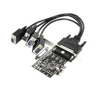 Multiport PCIe Serial Card with 1 to 4 Cable Fast Speed RS232 Extension for PC