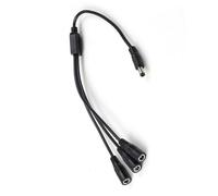 Multiport Power Cable 5.5x2.1mm Male to 2 3 4 Female for Security Camera Printer LED Light 2A Current