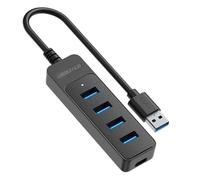 Multiport Usb Adapter - Usb 3.0 Multiport Hub, Usb 3.0 Plug-And-Play Adapter | Usb 3.0 Hub Laptop With Four High-Speed Data Transfer Ports, Usb Multiport Adapter 4 Ports For Connecting Peripherals