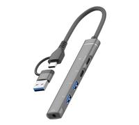 Multiport USB C Hubs Adapters with Fast Speed Data Transfer and 3.5mm for Laptop Accessories Plugs and Play USB C Hubs