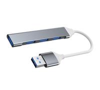 Multiport USB Hub - 4-Port Multipurpose Data Splitter | USB Adapter Multipurpose Expander for Desktop, Laptop, Printer, Fan, Desk Lamp