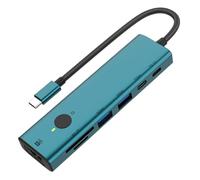 Multiport USB Hub | USB3.0 Adapter,7 Ports 4K Portable Adapter 5Gbps High Speed Data Transfer with Sleep Screen Function for PC Computer Monitor Desktop