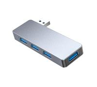 MultiPort USB3.0 Hubs Super Speed Adapters Plugs and Play for Computer Keyboards External Hard Drive Aluminum USB Hubs