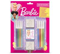 Multiprint Barbie Blister Pack 2 Stamps - Kids Craft & Stationery Set in Pink | Size: 1 Pack Multiprint Pink 1 Pack