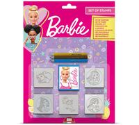 Multiprint Barbie Blister Pack 5 Stamps - Kids Craft & Stationery Set in Pink | Size: 1 Pack Multiprint Pink 1 Pack