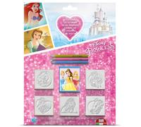 Multiprint Disney Princess Blister Pack 5 Stamps - Kids Craft & Stationery Set in Pink | Size: 1 Pack Multiprint Pink 1 Pack