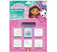 Multiprint Gabby's Dollhouse Blister Pack 5 Stamps - Kids Craft & Stationery Set in Pink | Size: 1 Pack Multiprint Pink 1 Pack