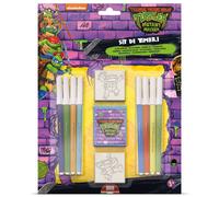 Multiprint Ninja Turtles Blister Pack 2 Stamps - Kids Craft & Stationery Set in Green | Size: 1 Pack Multiprint Green 1 Pack