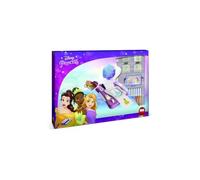 Multiprint Stickers Machine Disney Princess, Made in Italy, 7 Stamps, Album with Pens, Stamps for Children, in Wood and Natural Rubber, Non-toxic Washable Ink, Gift Idea, art.08660