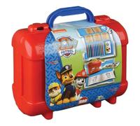 Multiprint Travel Set Paw Patrol Boy, Made in Italy, Coloring Book, with Puzzles and Pencils, Stamps for Children, in Wood and Natural Rubber, Non-toxic Washable Ink, Gift Idea, 42903