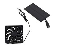 Multipurpose 0.8W 4V Solars Power Fan Accessory for Cooling Greenhouses and Barns Long Time Use Sustainable Solution Outdoor Ventilation Fan