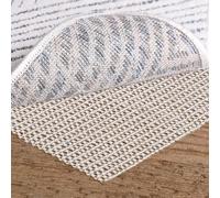 Multipurpose 150 x 200cm Anti Slip Rug Underlay, Non Slip Mat, PVC Cuttable Rug Gripper for Carpeted Wooden Floor, Office, Car (White)
