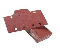 Multipurpose 185x93mm Flocking Sandpaper Sheets 8 Hole Design Abrasives for DIYer Projects Smooth Finishing Polyester Flocking Sandpaper