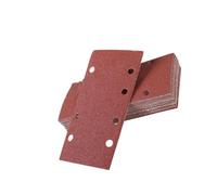 Multipurpose 185x93mm Flocking Sandpaper Sheets 8 Hole Design Abrasives for DIYer Projects Smooth Finishing Strong Adhesion Sandpaper for Grinding