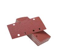 Multipurpose 185x93mm Flocking Sandpaper Sheets 8 Hole Design Abrasives for DIYer Projects Smooth Finishing Multiple Grit Sandpaper Projects