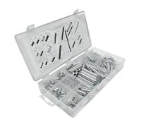 Multipurpose 200 Piece Spring Assortment Repair Durable Spring Assortment Set with Precision Machined Steel Spring Selection Box