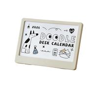 Multipurpose 2026 Calendar and Stand Set Featuring Colorful Images for Desk Organization Calendar with Stand